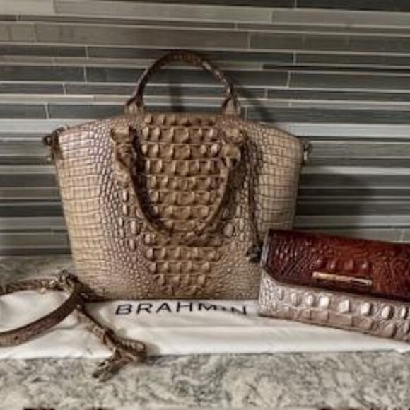 Brahmin - Tan Handbag & Wallet - Picture 1 of 1